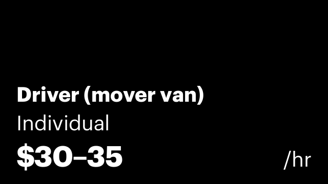 Driver (mover van)