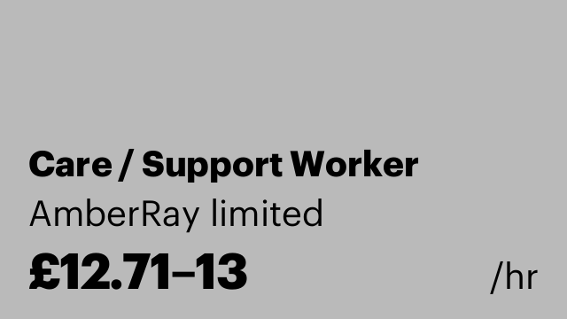 Care / Support Worker