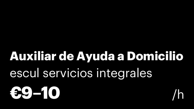 Auxiliar de Ayuda a Domicilio
