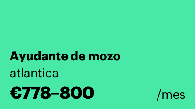 Ayudante de mozo