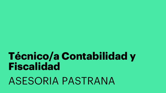 Técnico/a Contabilidad y Fiscalidad
