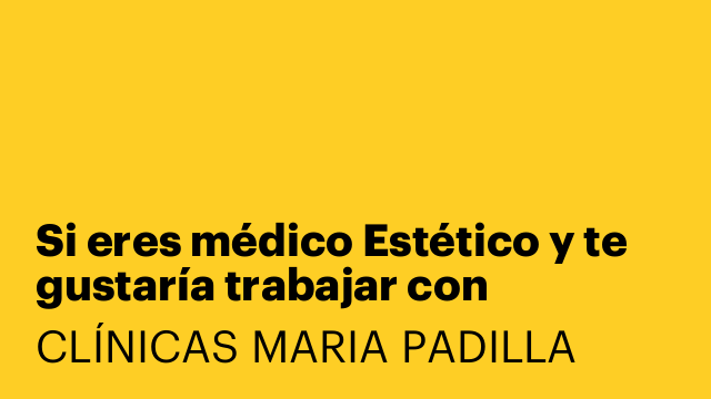 Si eres médico Estético y te gustaría trabajar con nosotros te esperamos