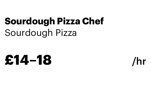 Sourdough Pizza Chef