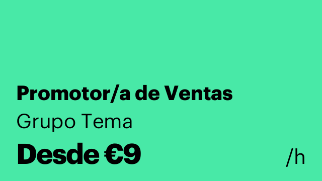 Promotor/a de Ventas