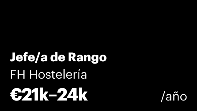 Jefe/a de Rango