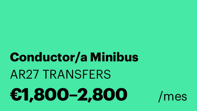 Conductor/a Minibus
