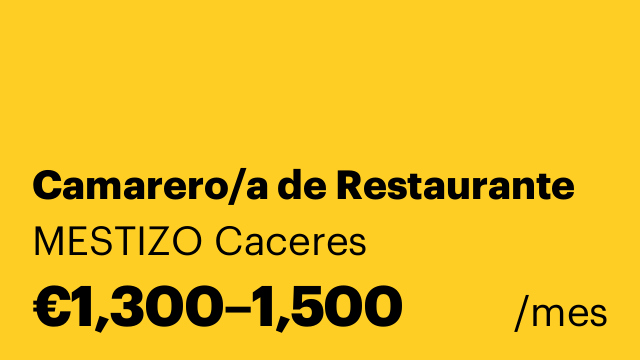 Camarero/a de Restaurante