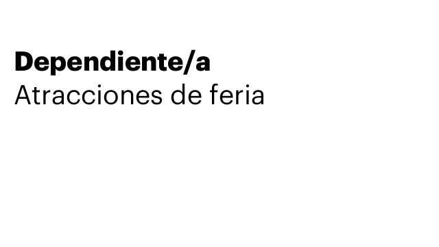 Dependiente/a