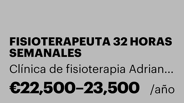 FISIOTERAPEUTA 32 HORAS SEMANALES