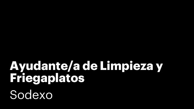 Ayudante/a de Limpieza y Friegaplatos