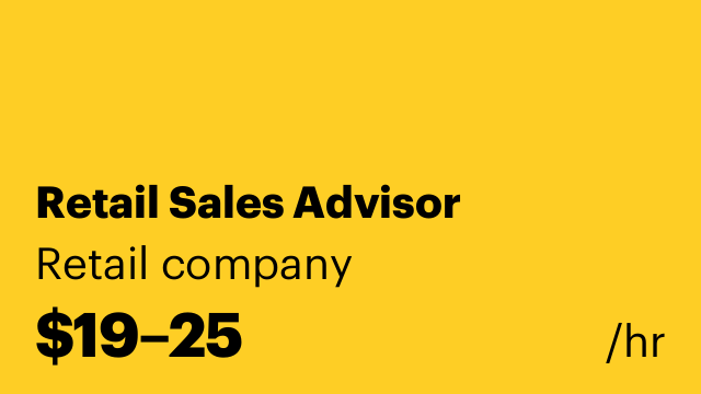Retail Sales Advisor