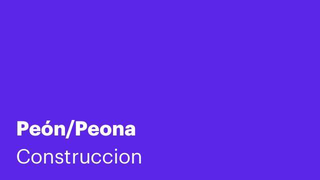 Peón/Peona