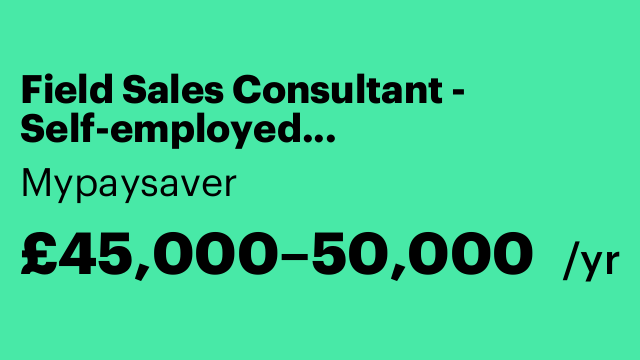 Field Sales Consultant - Self-employed (commission-only)