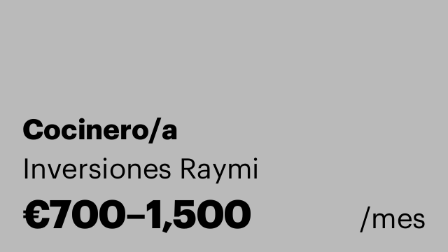 Cocinero/a