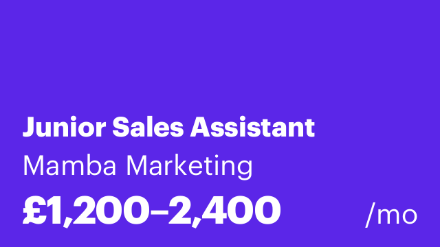 Junior Sales Assistant