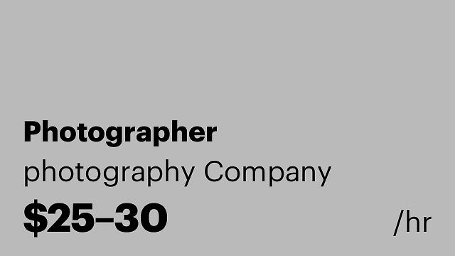Photographer