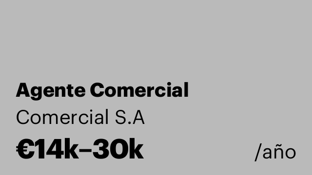 Agente Comercial