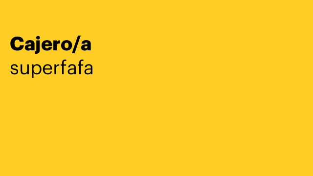 Cajero/a