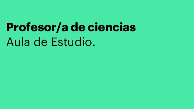 Profesor/a de ciencias