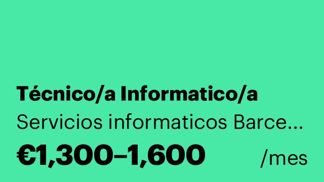 Técnico/a Informatico/a
