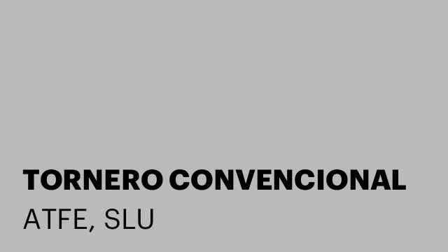 TORNERO CONVENCIONAL