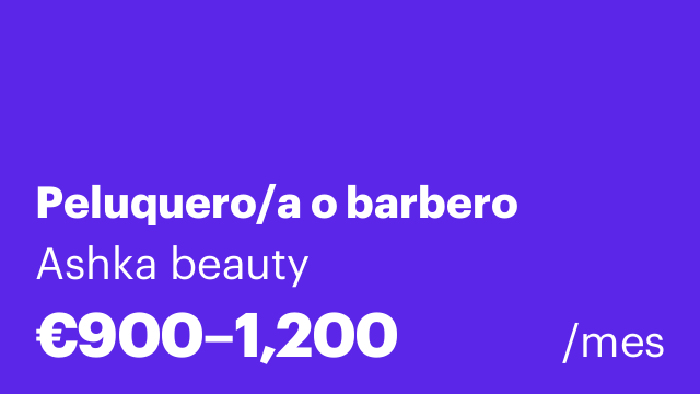 Peluquero/a o barbero