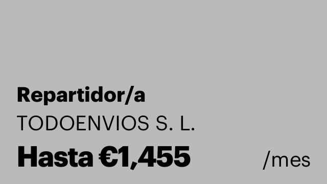 Repartidor/a