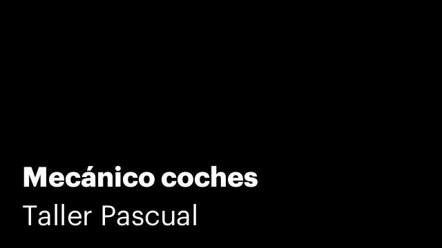 Mecánico coches