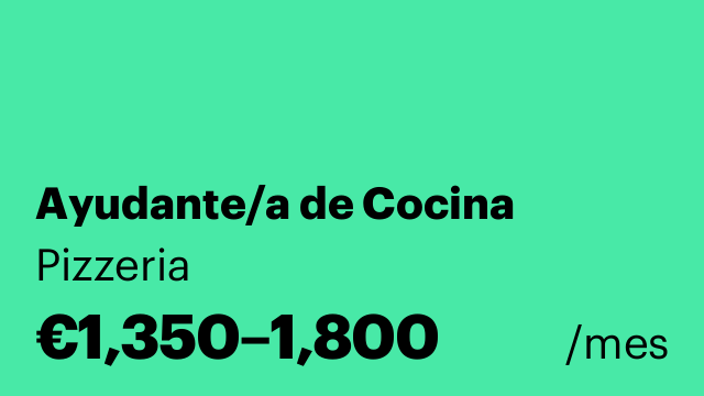 Ayudante/a de Cocina