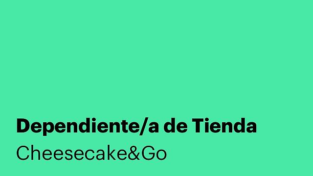 Dependiente/a de Tienda