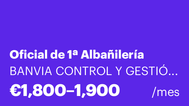 Oficial de 1ª Albañilería