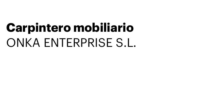 Carpintero mobiliario