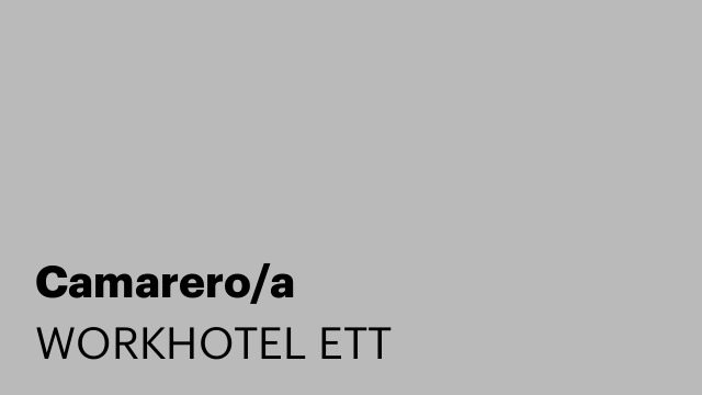 Camarero/a