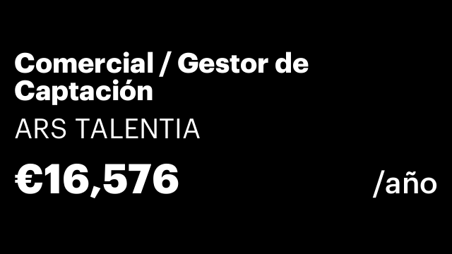 Comercial / Gestor de Captación