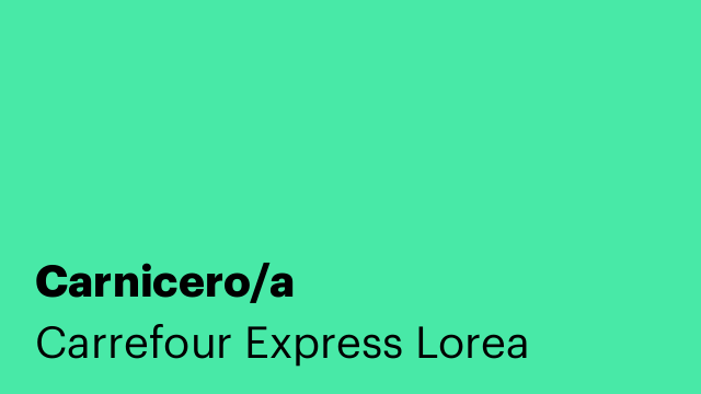 Carnicero/a