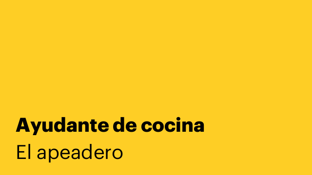 Ayudante de cocina