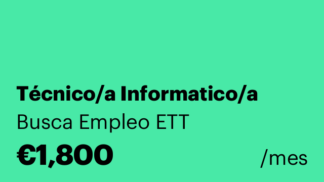 Técnico/a Informatico/a