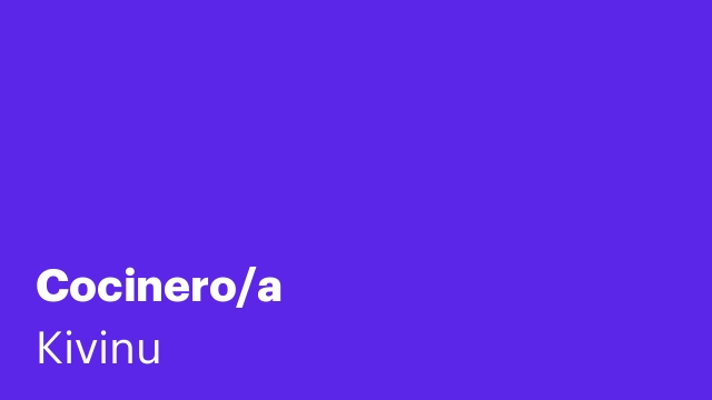 Cocinero/a