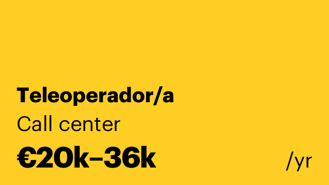 Teleoperador/a