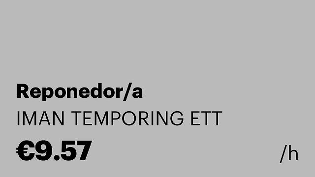 Reponedor/a
