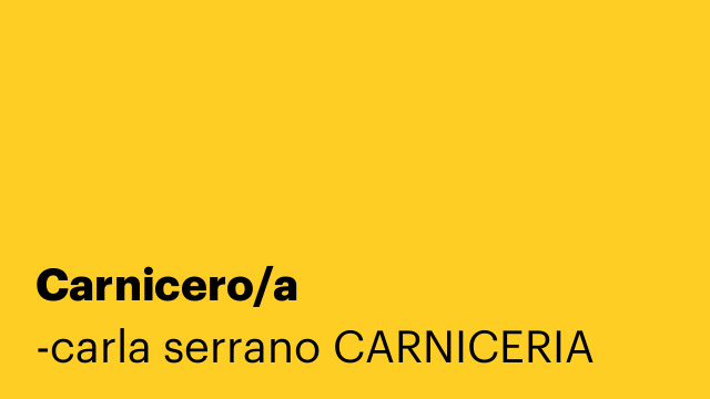 Carnicero/a