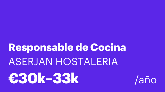 Responsable de Cocina