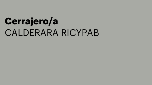 Cerrajero/a
