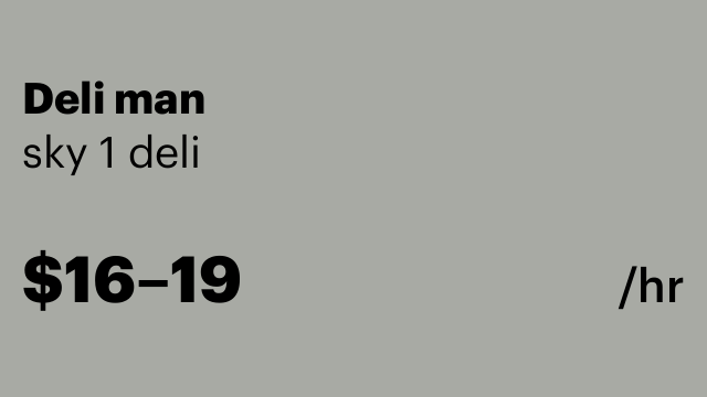 Deli man