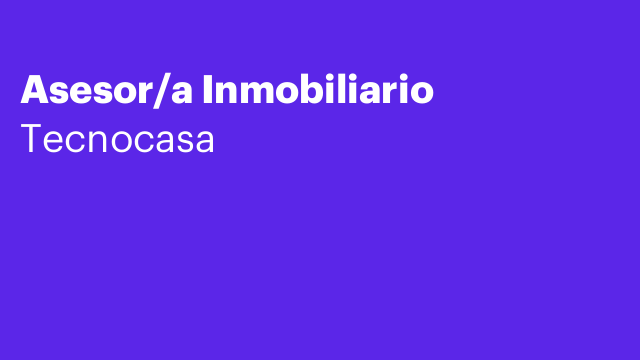 Asesor/a Inmobiliario