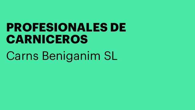 PROFESIONALES DE CARNICEROS