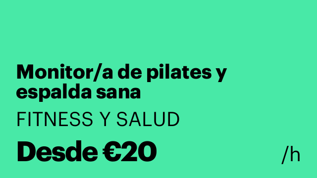 Monitor/a de pilates y espalda sana