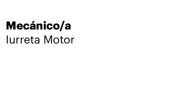 Mecánico/a