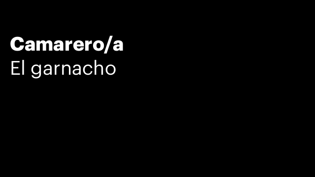Camarero/a
