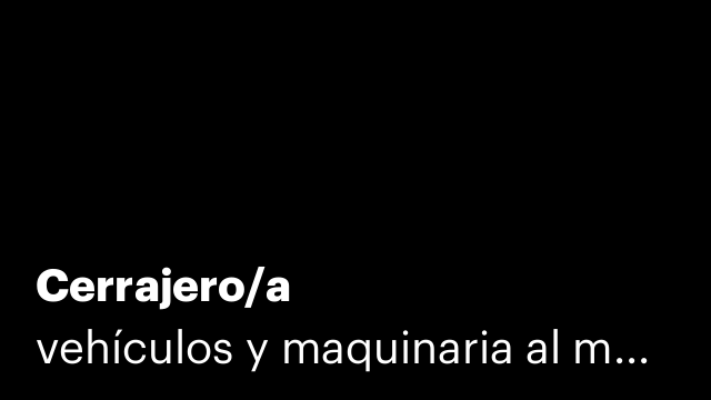 Cerrajero/a